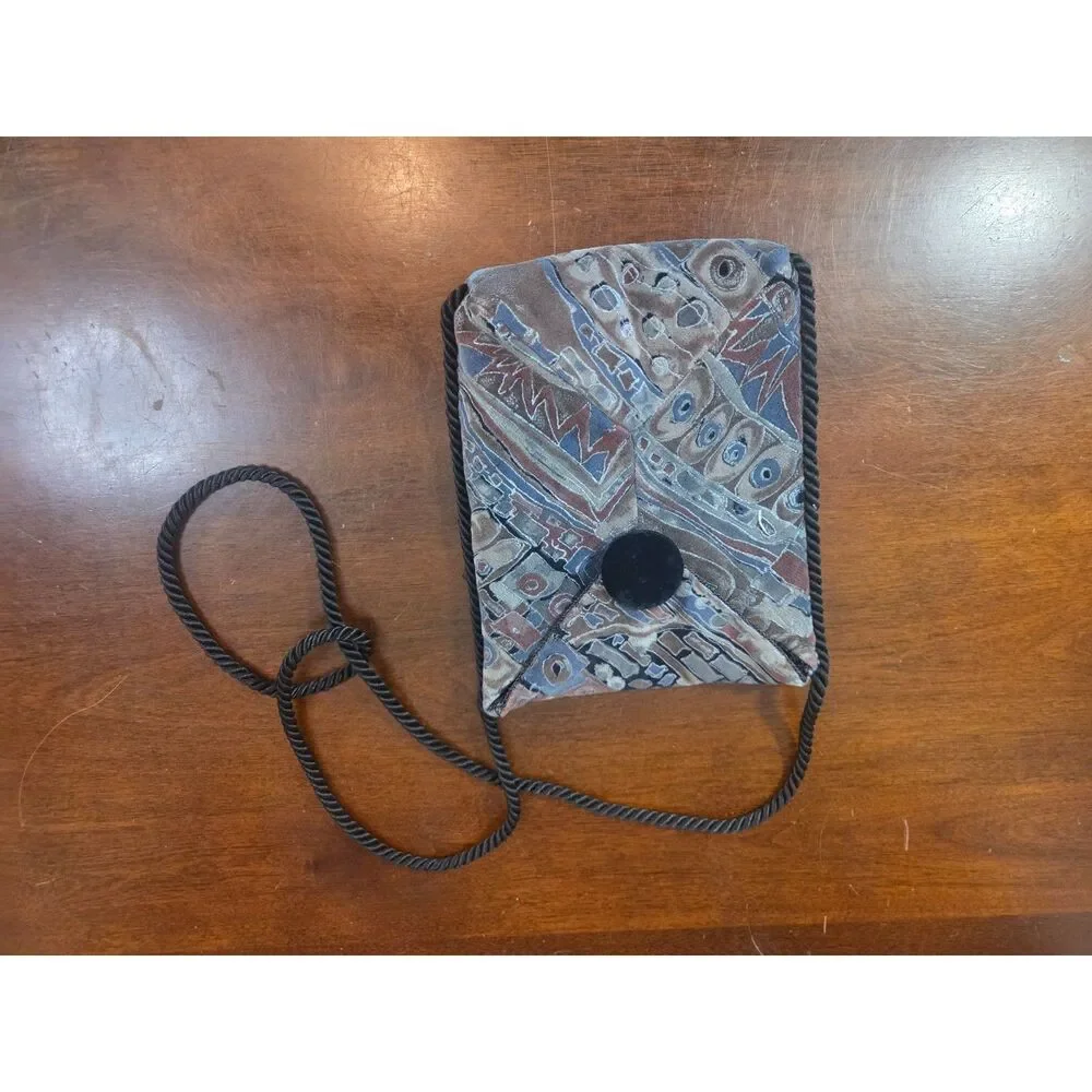 Vintage Barbara Wroten Designs In Fiber Woven Handmade Evening Purse Bag